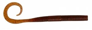 Gumená nástraha C´EEL Worm 7.5cm Brown Oil Red Flake