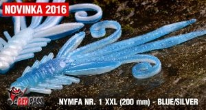 Nymfa RedBass XXL 200mm 1ks Modrá/Strieborná