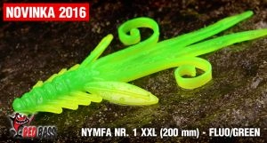 Nymfa RedBass XXL 200mm 1ks Fluo/Zelená