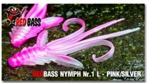 Nymfa RedBass L 80mm 5ks Ružová/Strieborná