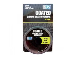 Asso Nadväzcová šnúrka Coated Sinking Hooklink Brown Stiff