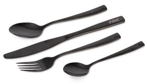 Fox Sada Príborov Cookware Black Stainless Cutlery Set