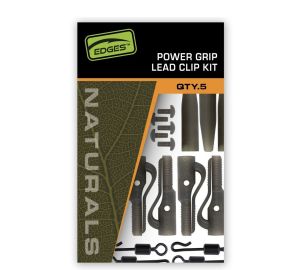 Fox Záves na olovo Edges Naturals Power Grip Lead Clip Kit