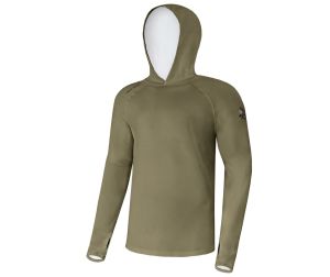 Giants fishing Tričko UV50+ Hoodie Olive Green
