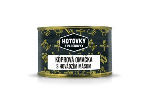 Hotovky z plechovky Jedlo Hotové Kôprová omáčka s hovädzím mäsom 400g