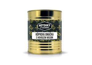 Hotovky z plechovky Jedlo Hotové Kôprová omáčka s hovädzím mäsom 800g