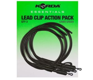 Korda Montáž Essentials Lead Clip Action Pack Tubing 3ks