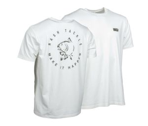 NASH Tričko Make It Happen T-Shirt Carp Logo Ecru