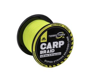 Mikado Šnúra Territory Carp Braid Fluo Yellow 1200m