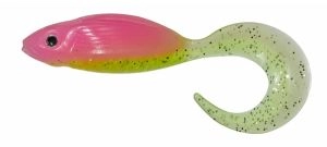 Gumená nástraha Grubby Gun 7.5cm Lime Chartreuse Pink