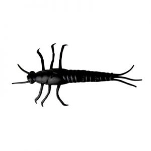 Gumená nástraha 3D PVC Mayfly 5cm 1g Čierna