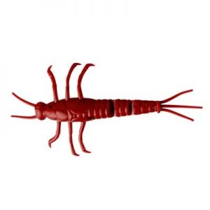 Gumená nástraha 3D PVC Mayfly 5cm 1g Červená