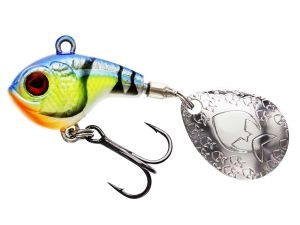 Nástraha Dropbite Spin Tail 3,2cm 12g Chartreuse Blue Craw
