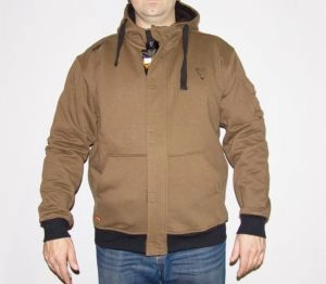 Mikina zips hnedá XL