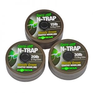 Šnúrka N-Trap Semi Stiff green 20lb 20m