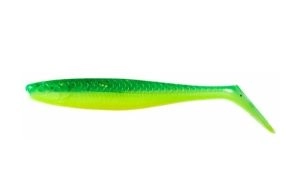 Nástraha Slim Shad Paddle Tail 10cm UV Green LIme