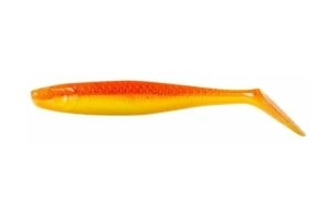 Nástraha Slim Shad Paddle Tail 10cm UV Orange Yellow