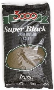 Sensas Krmivo 3000 Super Black Dark Riviere Salee 1kg