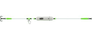 Madcat Montáž Adjustable River Rigs Nose Clip Triple 250cm 1,3mm 3/0 40g