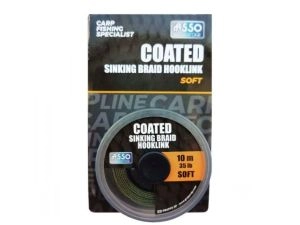 Asso Nadväzcová šnúrka Coated Sinking Hooklink Green Soft