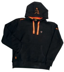 Mikina Hoody Black/Orange XXXL