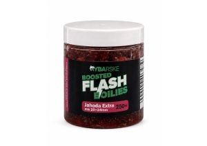 Boilies v dipe Boosted Flash 20+24mm Jahoda Extra