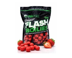 Boilies Flash Jahoda Extra 1kg 24mm
