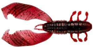 Nástraha Boogie Craw Vib 9cm 4ks Dark Red