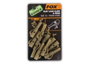 Záves na olovo Edges Slik Lead Clip + Pegs veľ.10 Khaki