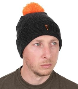 Fox Čiapka Collection Bobble Hat Black Orange