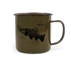 Korum Hrnček Classic Enamel Mug Tench 330ml Lieň