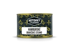Hotovky z plechovky Jedlo Hotové Hamburské bravčové stehno 400g