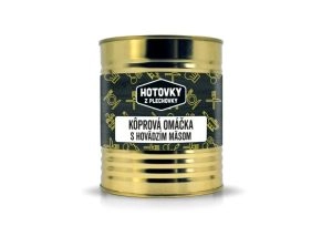 Hotovky z plechovky Jedlo Hotové Kôprová omáčka s hovädzím mäsom 800g
