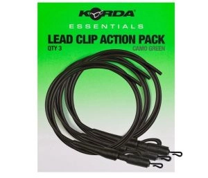Korda Montáž Essentials Lead Clip Action Pack Tubing 3ks