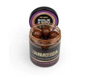 Mikbaits Boilies v dipe Fanatica Krab Ančovička Mango 250ml