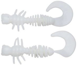 Nástraha Powerbait Curly 55mm 10ks Milky White
