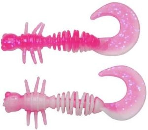 Nástraha Powerbait Curly 55mm 10ks Pink White