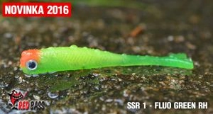 Gumená nástraha Mikrosmáčik SSR1 farba Fluo/Green RH 4,5cm 0,65g