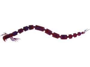Nástraha Bloodteez Worm 7,5cm 6ks Indigo UV
