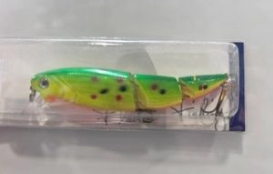 Wobler Eco Double Jointed 10,5cm Zelený s bodkami