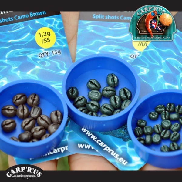 Carp ´R´ Us Záťažové broky Camo Shotz 0.40g Camo Zelená