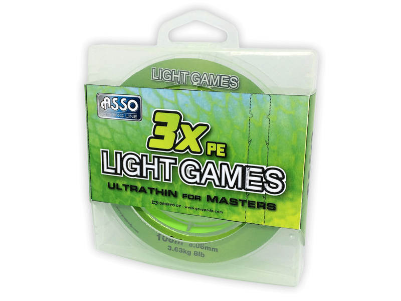 Asso Šnúra Light Games Fluo Green 100m 0,06mm