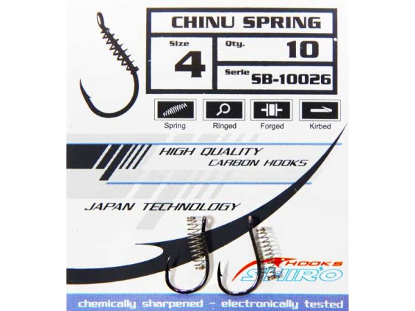 Mistrall Háčiky s pružinkou Chinu Spring veľ.6