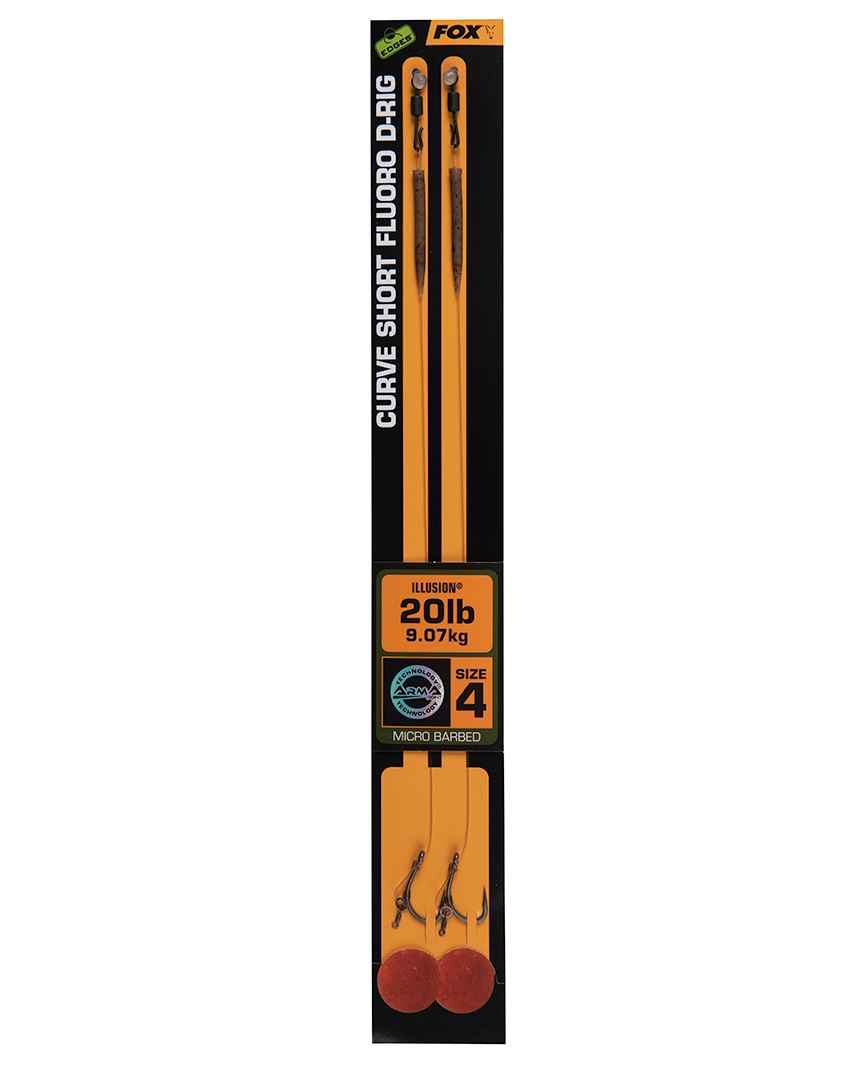 Fox Nadväzec Edges Curve Short Fluoro D Rig veľ.6 20lb