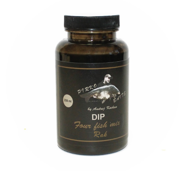 Pirko Baits Dip Four Fish Mix 250ml Halibut Cesnak
