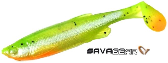 Savage Gear Nástraha Fat Minnow T-Tail 7,5cm 5g Fluo Green Silver