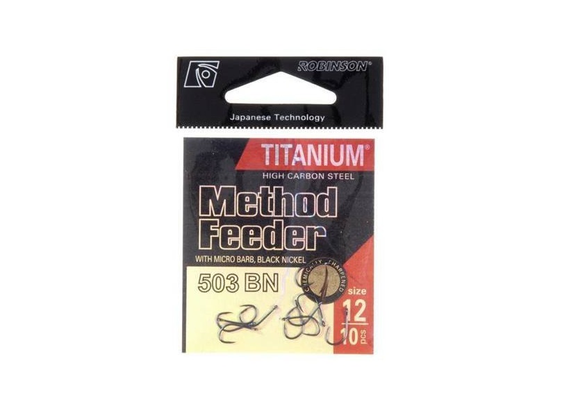 Robinson Háčiky Titanium Method Feeder 503 BN veľ. 10