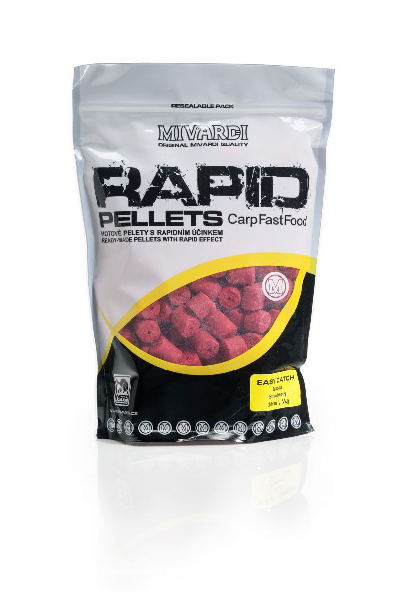 Mivardi Pelety Rapid Easy Catch Jahoda 1kg 4mm