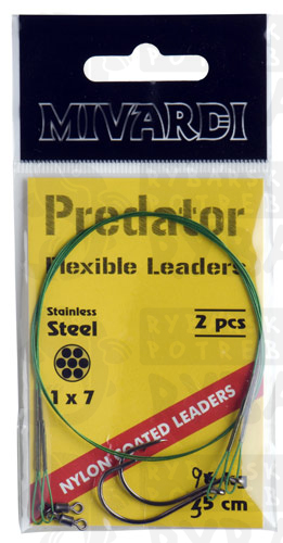 Mivardi Lanko (obratlík + jednohák) Wire leaders 35cm 9kg
