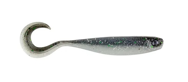 Mustad Nástraha Mezashi Cross Curly Tail 6cm Clear Magic